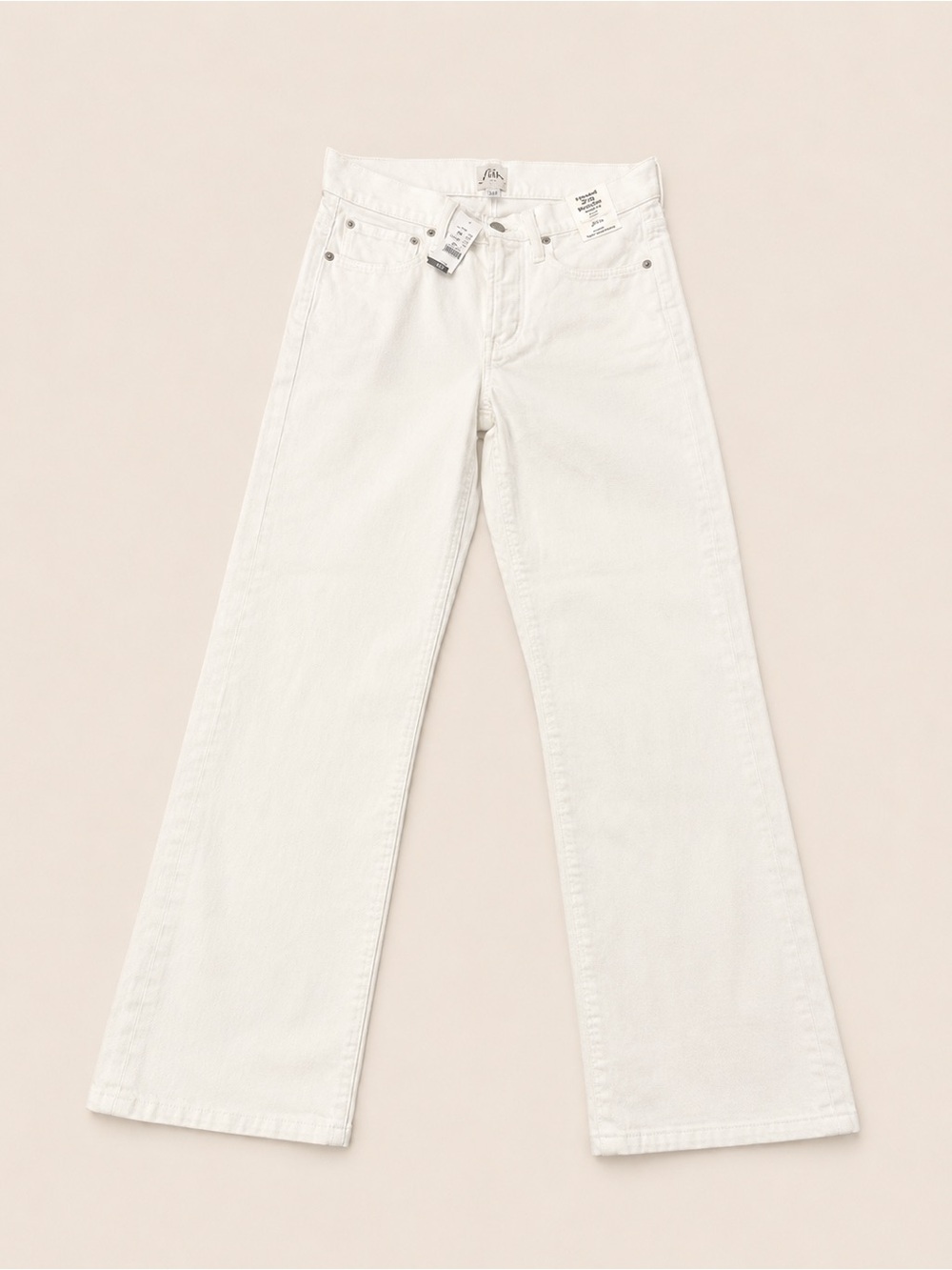 J.Crew Vintage Slim Straight White Corduroy Pants NWT Size 27